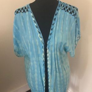 Tiare Hawaii blue kimono